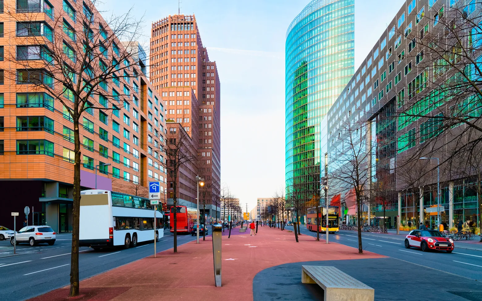 German tech cities including Berlin, Munich, Hamburg, and Frankfurt business districts